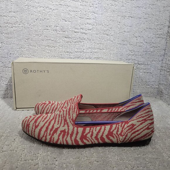 Rothy's The Loafer Red Zebra Shoes Women's Size US 7, 8, 8.5, 9.5, 10, 10.5 - Picture 5 of 10